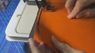 Four layers of Sunbrella Outdoor material, using V135, Size 20 Bonded Heavy Duty Threads, stitched together, added another layer of Webbing using a Portable sewing machine, Model 9Z. By Sewing.sg