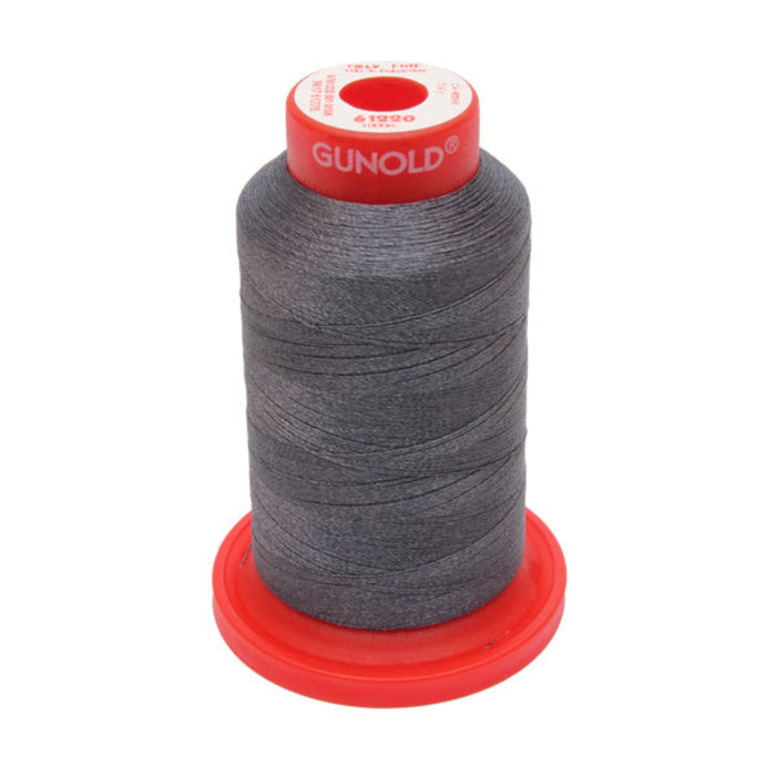 Gunold Embroidery Thread - POLY 40 FIRE - 1000m - 61220 - Charcoal Gray-Sewing.sg