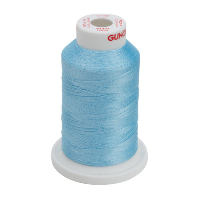Gunold POLY 40 Pale Sky Blue Embroidery Thread 61433-1000m | sewing.sg