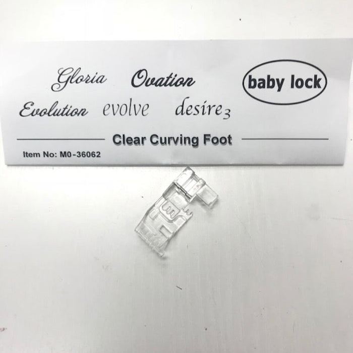 Baby Lock Clear Curving Foot M0-36062 for Coverstitch & Chain Stitch