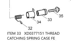 Brother NV950 Thread Catching Spring Case FE XD0377151-Sewung.sg