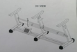 High Low Table, Stand only; PFAFF 335; Cylinder bed Sewing Machine