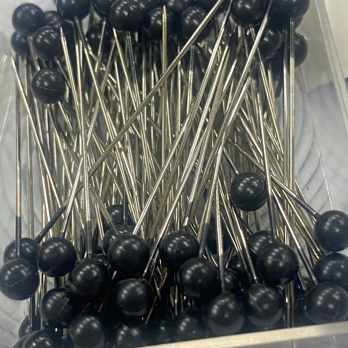 0.58 x 40mm Black Pearlised Pins